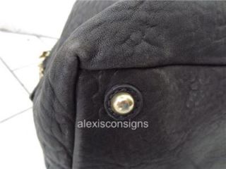 YSL Yves Saint Laurent Black PEBBLED Leather Extra Large Easy Y Bag