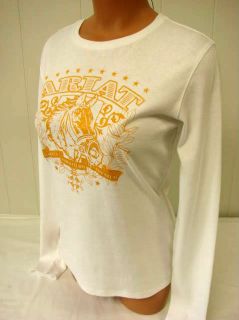 Ariat Western Long Sleeve Horse Graphic Tee Glitter White 04