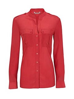 Planet Ruby red utility blouse Red   