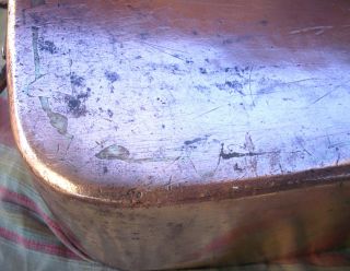 Xviiith Xixt Antique French Copper Tinned Pan Pot Dish Kitchen Xiixth