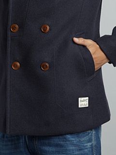 G Star Wool double buttoned coat Blue   