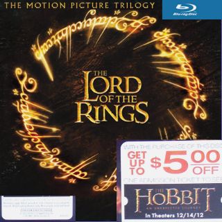 The Lord of The Rings Motion Picture Trilogy Blu Ray New SEALED w