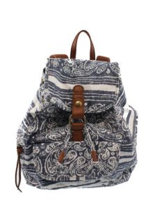 Lucky Brand Palisades Blue Printed Organizer Backpack BHFO