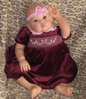 Gorgeous Reborn Glorie 9 Month Toddler Girl GHSP Blue Glass Eyes by
