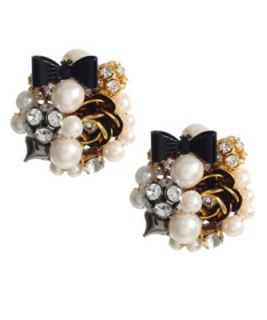 Betsey Johnson Rose Gold Tone Heart Earrings   Fashion Jewelry