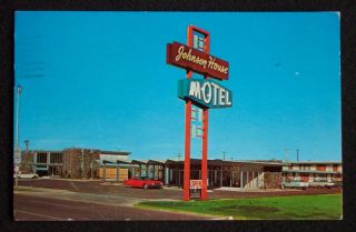 1963 Johnson House Motel Red Thunderbird Lubbock TX PC