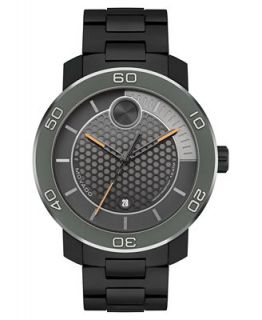 Movado Watch, Swiss Bold Gray Ion Plated Titanium Polymer Bracelet
