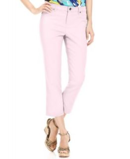 Charter Club Pants, Slim It Up Straight Leg Cropped Trousers   Womens
