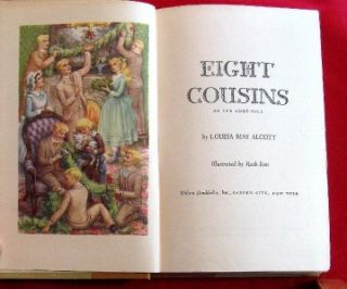 Vintage Classic Childrens Book Eight Cousins HC