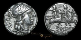 CN Lucretius Trio Roman Republican Denarius Coin 021776