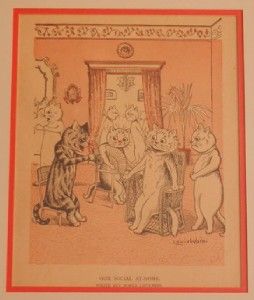 Louis Wain Cat Illustration Our Social at Home
