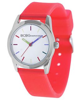 BCBGeneration Watch, Womens Red Silicone Strap 28mm GL4201   All