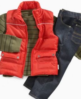 Calvin Klein Jeans Kids Set, Little Boys 3 Piece Puffer Vest Set