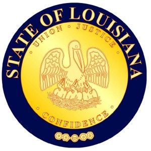 Louisiana State Seal Vinyl Decal Sticker