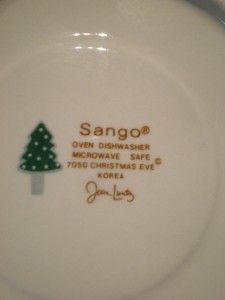 Swirled Edge Sango Christmas Eve Designed by Joan Luntz 7050