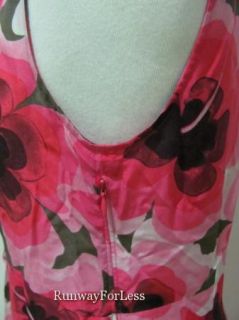 Love Moschino Fashion for Women Size 10 Pink Floral Sleeveless Silk