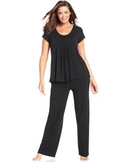 DKNY Plus Size Pajamas, Seven Easy Pieces Top and Long Pajama Pants