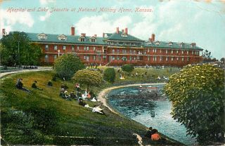 KS National Military Home Hospital Lake Jeanette mailed 1908 K35197