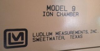 Ludlum Model 9 ion Chamber Radiation Detector Geiger