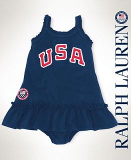 Ralph Lauren Baby Dress, Baby Girls Team USA Olympic Tank Dress