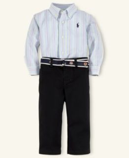 Ralph Lauren Baby Set, Baby Boys Rugby Shirt and Pants   Kids