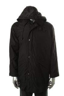 Kenneth Cole New Black Fleece 3 in 1 Hooded Lined Coat Jacket M BHFO