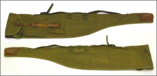 WW2 M1 Carbine, Full Stock, OD Canvas Bag, Paratrooper Drop Carry Case
