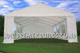 26 x 16 PE Party Tent   2 Colors Available   White or Blue White