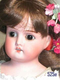 Antique German Bisque Mabel Doll Kid Jointed Body 13 