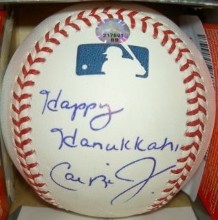 Autographed Signed Major League Baseball Happy Hanukkah MLB COA