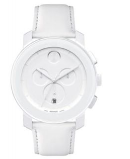 Movado Watch, Swiss Bold Medium White Silicone Bracelet 36mm 3600055