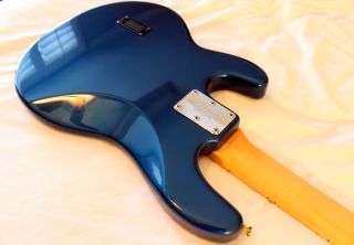Ernie Ball Music Man Sting Ray 4 Blue with OHSC Amazing Beautiful Bass