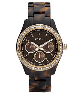 Fossil Watch, Womens Stella Tortoise Resin Bracelet 37mm ES2795   All