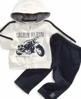 Calvin Klein Kids Set, Little Boys 2 Piece Jacket and Pants Set