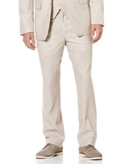 Perry Ellis Big and Tall Pants, Linen Blend Pants with Coin Pocket