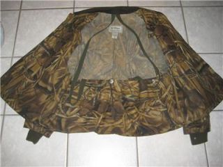 MacAlister Camo Hunting Upland Brush Jacket Waxed Oil Cloth 2XL