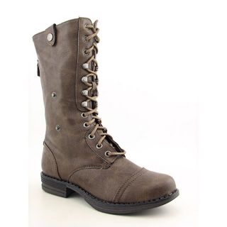 Madden Girl Zorrba Womens Sz 6 Brown Boots Military Shoes