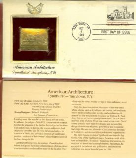 Lyndhurst Tarrytown NY 22K Gold Stamp Replica