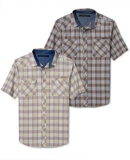 Sean John Shirt, Tonal Check Shirt   Mens Casual Shirts