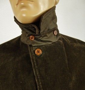 CP Company Mens Italian Designer Wool Lined Brown Cord Coat Jacket