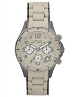 Marc by Marc Jacobs Watch, Mens Chronograph Rock Shell Silicone