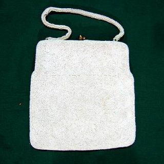 Antique Magid Hand Beaded Purse Evening Bag 7x7