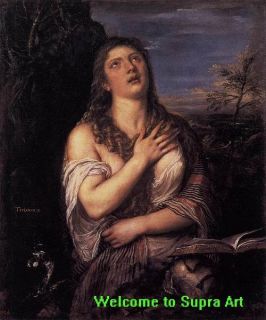 Penitent St Mary Magdalene Titian Repro Oil Painting