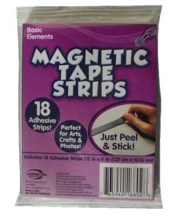 18 Magnetic Tape Strips 1 2 x 4 Made in USA