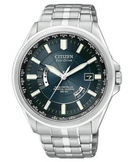 Citizen Watch, Mens Eco Drive World Time Stainless Steel Bracelet