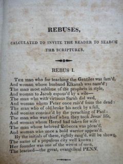 1822 Antique Life Wm Penn Poems Fraktur Religious Historical