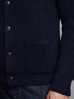 Polo Ralph Lauren Chunky shawl neck jumper Navy   