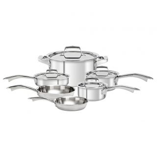 Zwilling Truclad 10 Piece Stainless Steel Cookware Set Kitchen