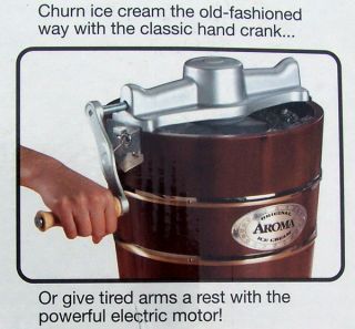 lid includes everything needed to make delicious homemade ice cream