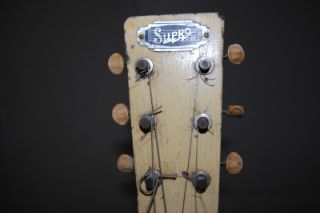 Vintage Supro Lap Steel Guitar Totem Pole Markers Works Great